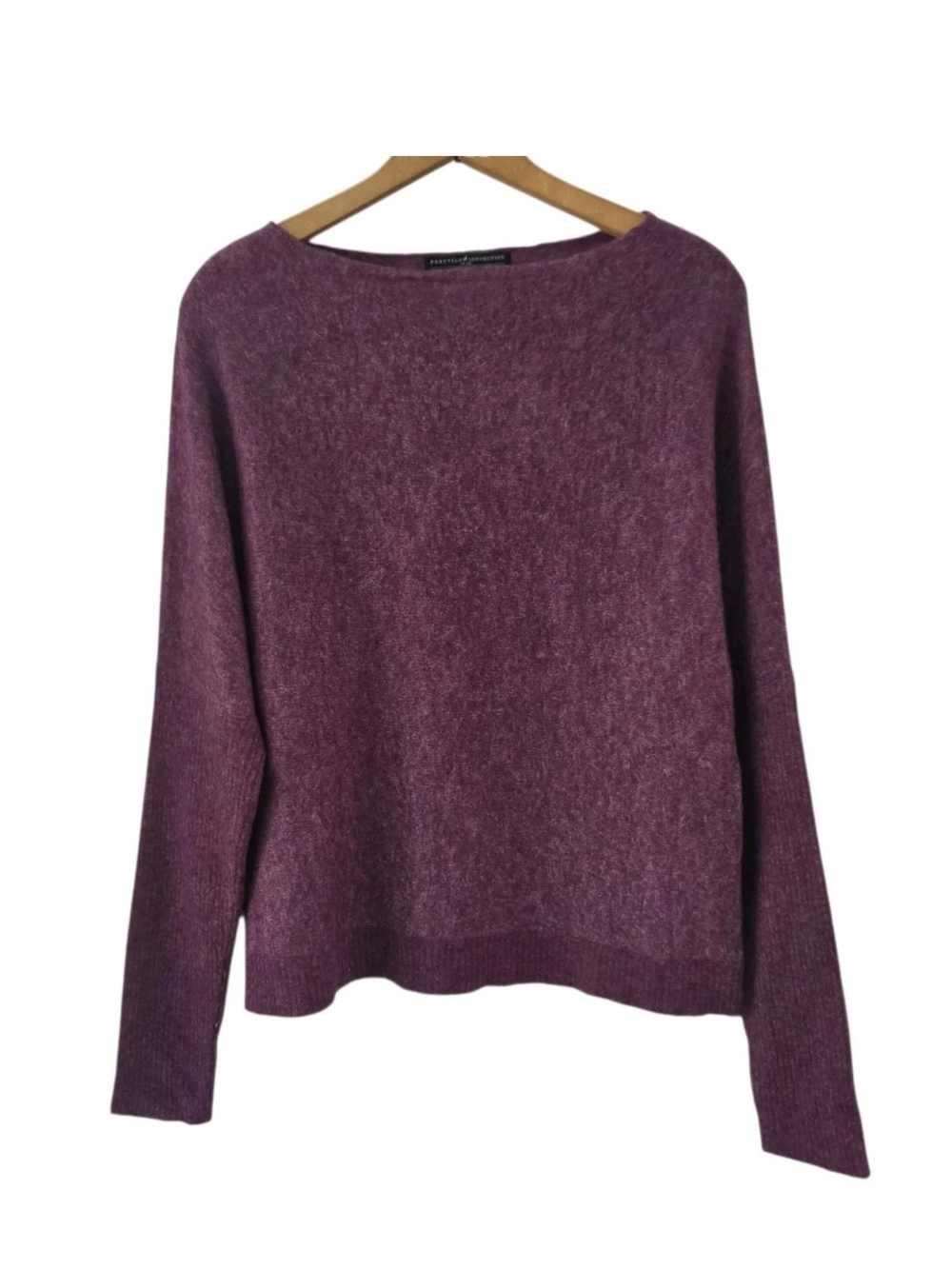 Peruvian Connection Mauve Berry Baby Alpaca Pullover Sweater Lightweight Size M